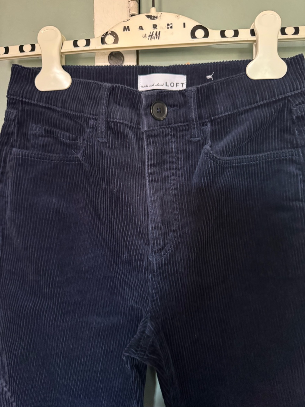 LOFT Navy Corduroy Pants